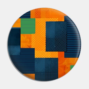 Abstract Patchwork Pin