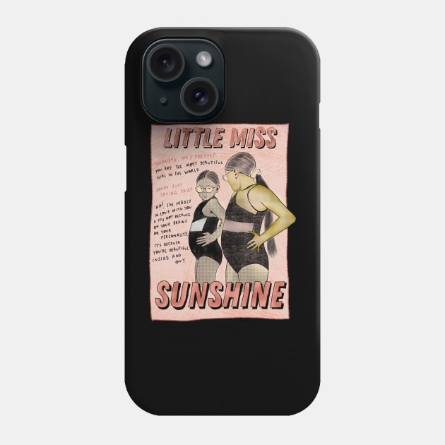 Little Miss sunshine writing Phone Case by sandimarshel