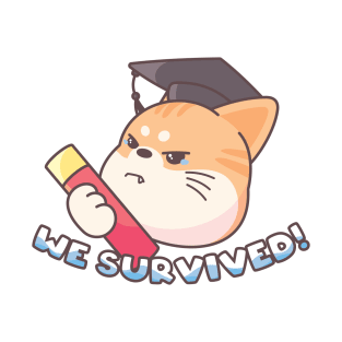 Graduation Cat (We Survived) T-Shirt