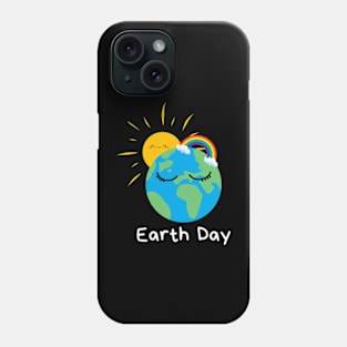 Happy Earth Day Shirt Cute Earth With Floral Earth Day 2024 T-Shirt Phone Case