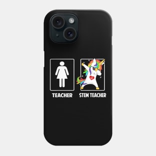 Stem Teacher Unicorn Dabbing Funny T Shirt Gifts Phone Case