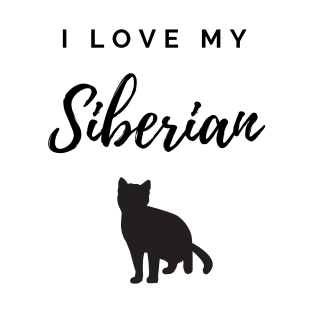 I Love My Siberian Cat T-Shirt