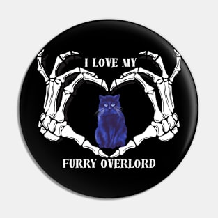 I Love My Furry Overlord Pin