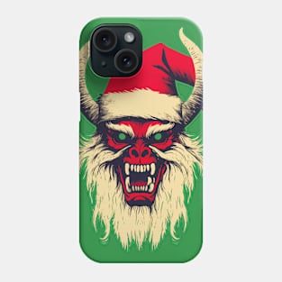 Vintage Krampus Christmas Holiday Horror Graphic Phone Case