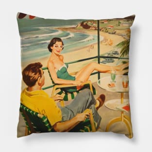 Vintage Travel - Australia Qantas Pillow