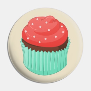 Chocolate Strawberry Cupcake Pin