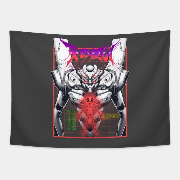 Evangelion anime asuka character Tapestry by finestreakshop