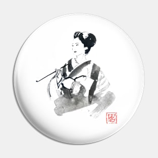 smoking geisha Pin