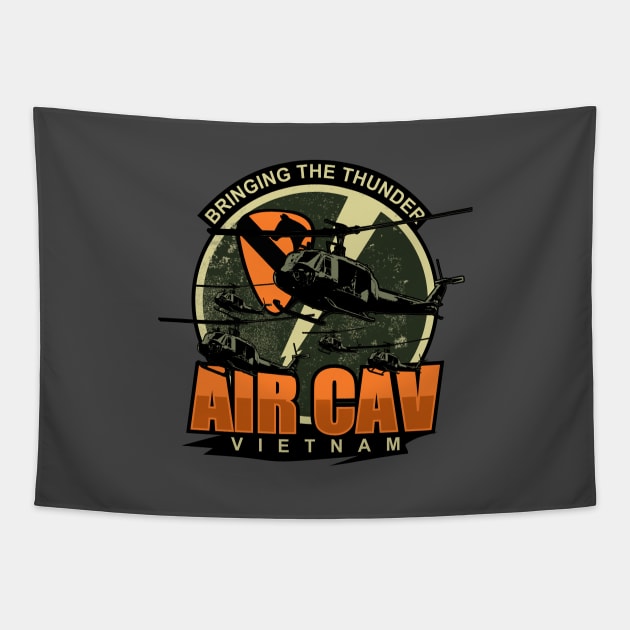 Air Cav Vietnam Patch (distressed) Tapestry by TCP