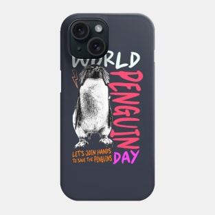 World Penguin Day 2024 happy day Phone Case