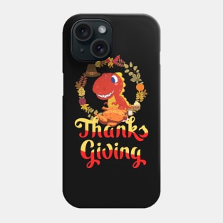 Dinosaurs Happy Thanksgiving Day Phone Case
