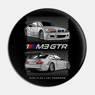 BMW M3 GTR White Pin