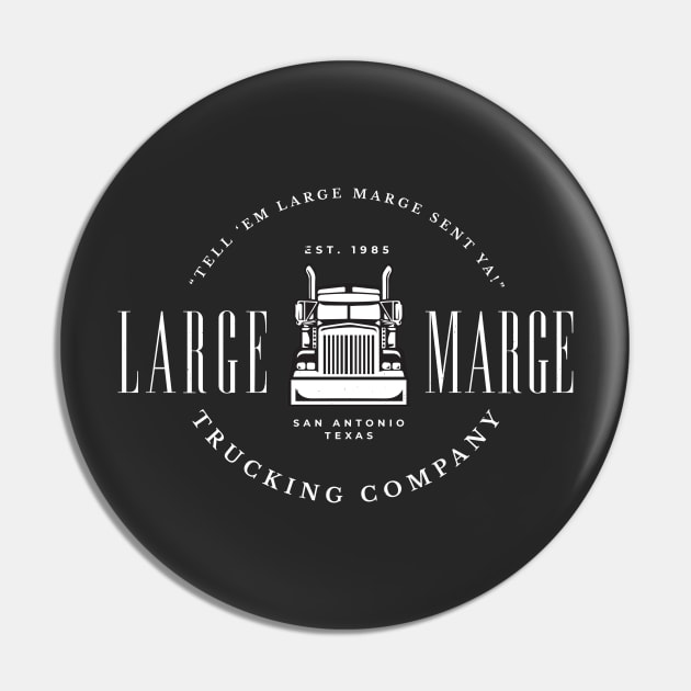 Large Marge Trucking Company - modern vintage logo Pin by BodinStreet