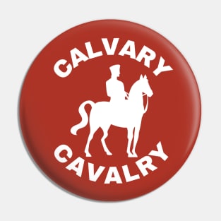 Calvary Cavalry (white) Pin