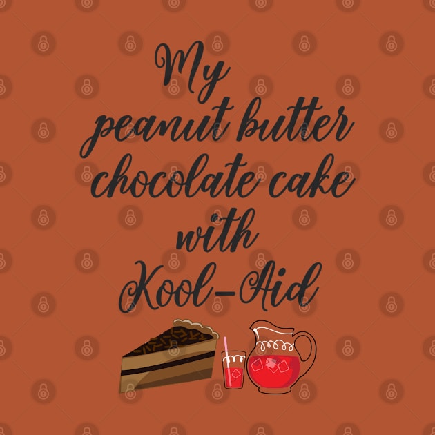 My peanut butter chocolate cake with Kool-Aid by SaKaNa