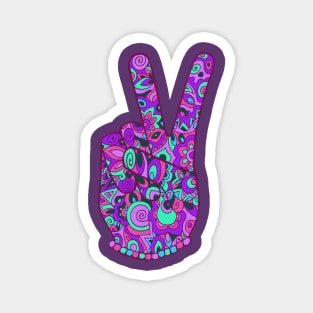 Purple Peace Magnet