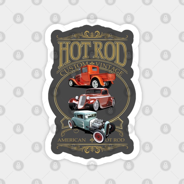 Hot Rod Magnet by Akira31