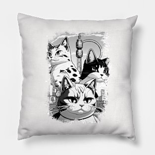 Three Cats Pillow