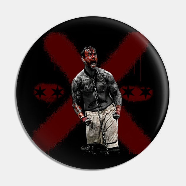 CM Punk "Blood Series" Pin by WrestlingThrowbacks