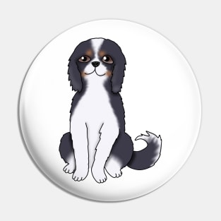 Tricolor cavalier king charles spaniel dog Pin