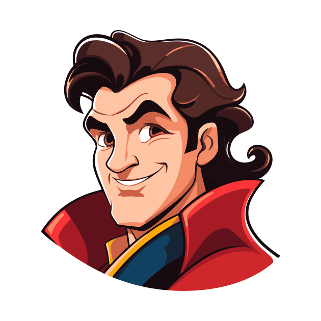 Gaston comic character face by Creative Art Store