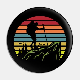 Colorful Hiking Pin