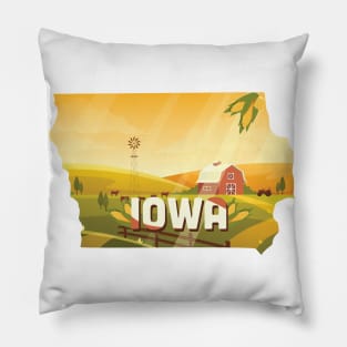 Iowa state design / Iowa lover / Iowa gifts / Iowa farmer gift / Iowa home state Pillow