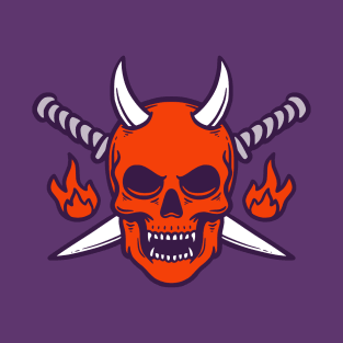 Angry Devil Skull T-Shirt