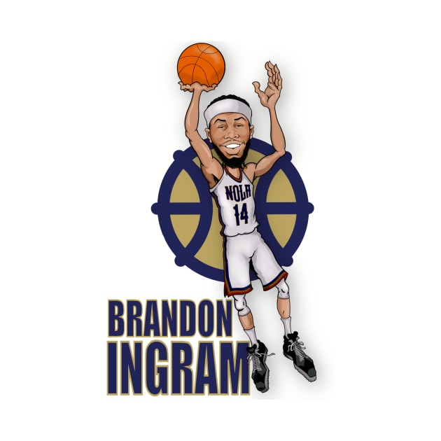 Brandon Ingram Pelicans Caricature Shirt by Lawless Designs