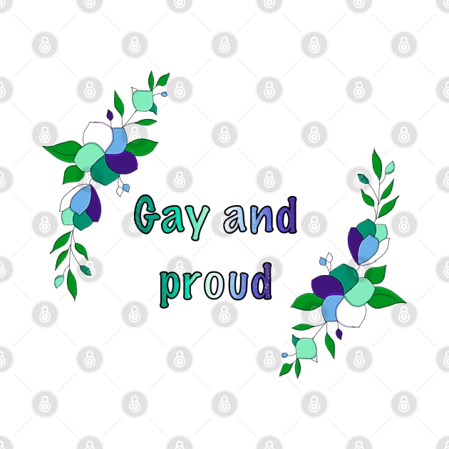 Gay male and proud floral design by designedbyeliza