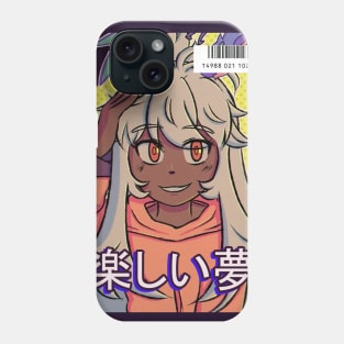 Vaporwave aesthetic anime girl video game Phone Case