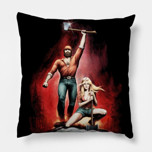 The Lumberjack Pillow by Moutchy