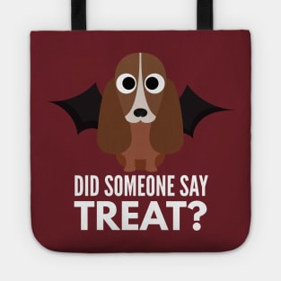 Basset Hound Halloween Trick or Treat Tote