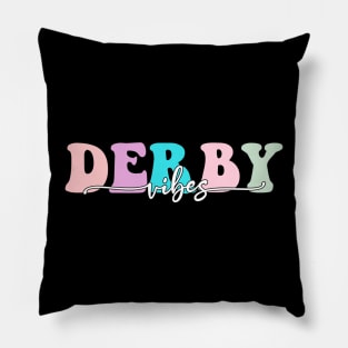 Kentucky Derby Vibes Retro - Funny Derby Kentucky Since Horse Race Vintage Gifts Pillow