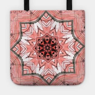 Light Red Abstract Tote