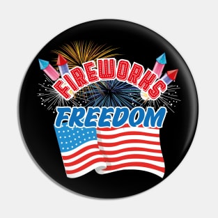 Fireworks and Freedom Pin