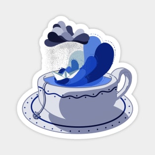 SEA CUP TEA STORMY Magnet