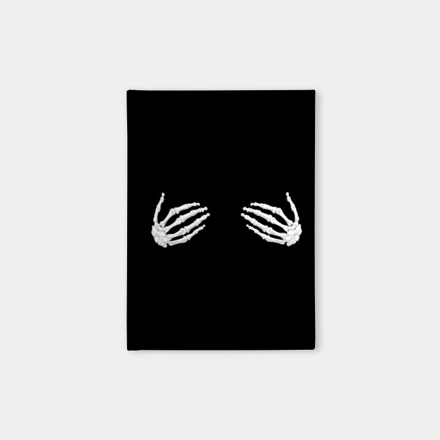 Halloween Womens Skeleton Hand in Front of the Chest