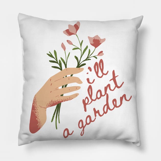 I'll Plant A Garden - Garden Song - Phoebe Bridgers Pillow by magicae