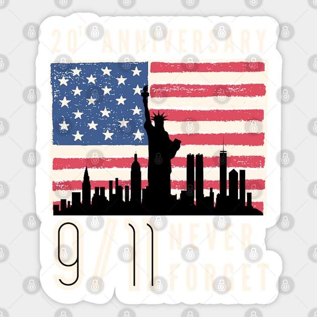 Never Forget 9/11 20th Anniversary shirt - 20th Anniversary 9 11 ...