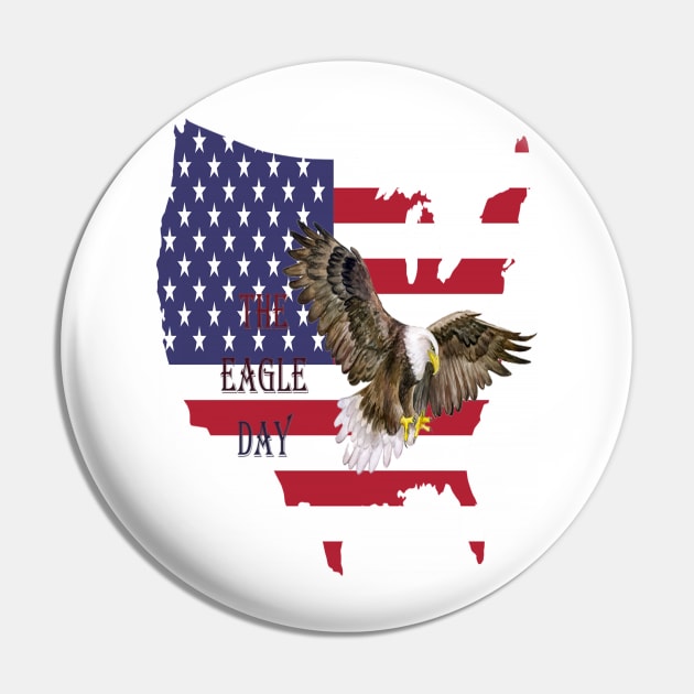 The Eagle day Pin by D_creations