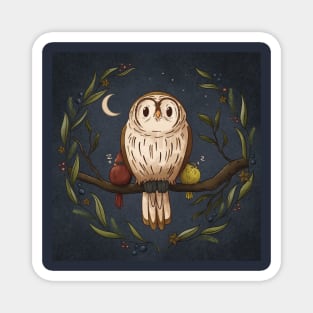 Owl Forest Friends Magnet