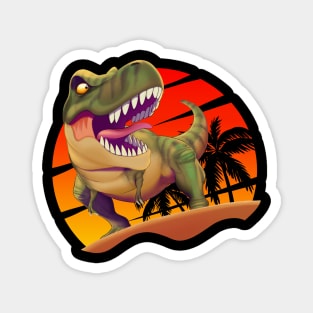 Surfing time dinosaur Magnet