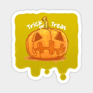 halloween pumkin trick or treat Magnet