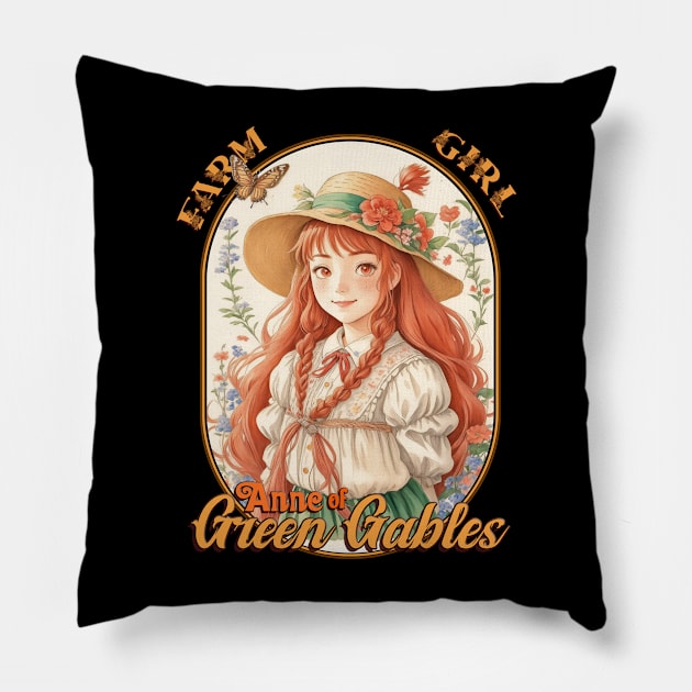 Anne of Green Gables Pillow by Pictozoic