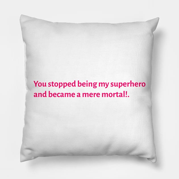 Not my hero 2 Pillow by YaiVargas