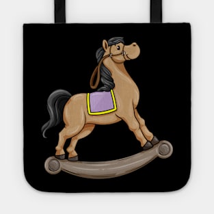 Cute rocking horse Tote