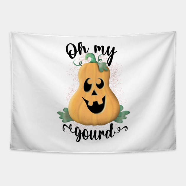 Oh my gourd Tapestry by Manxcraft