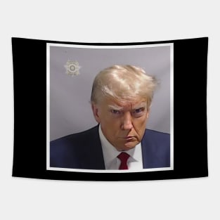 Trump Mugshot Original Tapestry