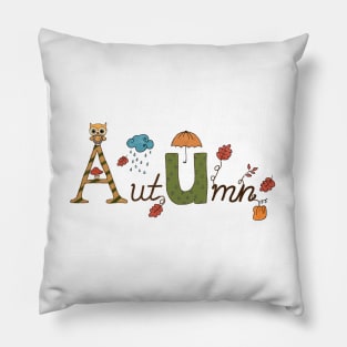 Herbstapplikation Pillow